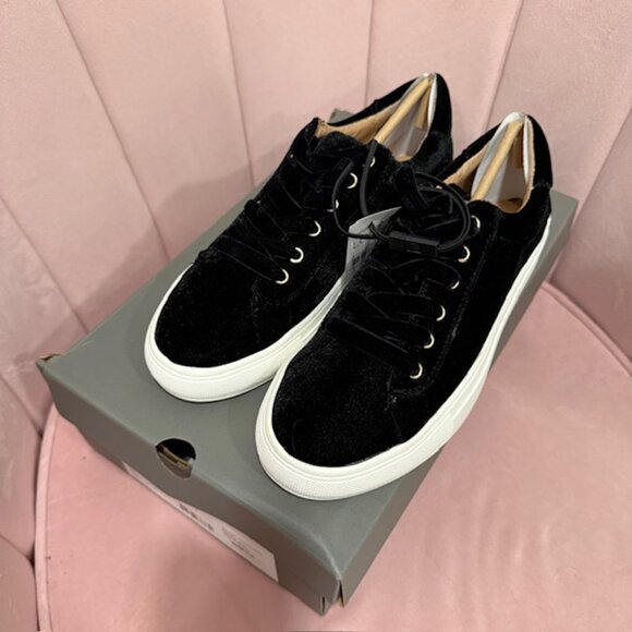 Loft Velvet Lace Up Sneakers - Picture 3 of 3